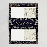 "Wedding Enchantment" - Wedding Invitations in Midnight by Chris Griffith - Assembled