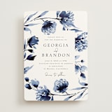 "A Wedding Watercolor" - Wedding Invitations in Cornflower by Chris Griffith - Front