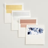 "A Wedding Watercolor" - Wedding Invitations in Cornflower by Chris Griffith - Envelope Liner Options