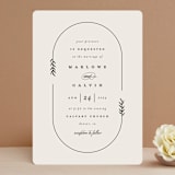 "Surround" - Wedding Invitations in Ivory by Brianne Larsen - Front