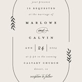 "Surround" - Wedding Invitations in Ivory by Brianne Larsen - Close-Up