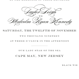 "Charming Go Lightly" - Wedding Invitations in Crisp Black by danielleb - Close-Up