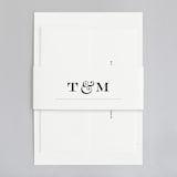 "Charming Go Lightly" - Wedding Invitations in Crisp Black by danielleb - Assembled