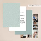 "Shades" - Wedding Invitations in Celadon by Olive and Violet - Back of Card