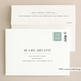 "Shades" - Wedding Invitations in Celadon by Olive and Violet - FREE Recipient Addressing