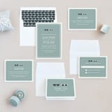 "Shades" - Wedding Invitations in Celadon by Olive and Violet - Invitation Suite