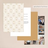 "Ornate Monogram" - Wedding Invitations in Faux Gold by Kristen Smith - Back of Card