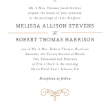 "Ornate Monogram" - Wedding Invitations in Faux Gold by Kristen Smith - Close-Up