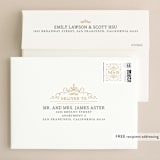 "Ornate Monogram" - Wedding Invitations in Faux Gold by Kristen Smith - FREE Recipient Addressing