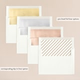 "Ornate Monogram" - Wedding Invitations in Faux Gold by Kristen Smith - Envelope Liner Options