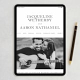 "Sophistotype" - Wedding Invitations in Sea Salt by Snow and Ivy - FREE Wedding Website