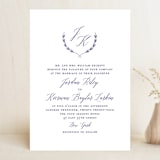 "United" - Wedding Invitations in Cobalt by Susan Brown - Front