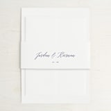 "United" - Wedding Invitations in Cobalt by Susan Brown - Assembled