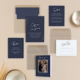 "Proposal" - Wedding Invitations in Marine by Sandra Picco Design - Invitation Suite