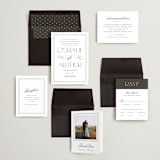 "Arcadia" - Wedding Invitations in Noir by Olivia Raufman - Invitation Suite