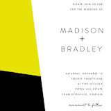 "Metropolitan Romance" - Wedding Invitations in Daffodil by Makewells - Close-Up