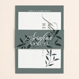 "Serafina" - Wedding Invitations in Sage by Melanie Kosuge - Assembled