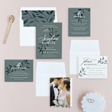 "Serafina" - Wedding Invitations in Sage by Melanie Kosuge - Invitation Suite