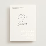 "modern classic" - Wedding Invitations in Jasmine by Pippa Shaw - Front