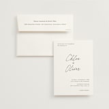 "modern classic" - Wedding Invitations in Jasmine by Pippa Shaw - Invitation with Envelope