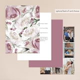 "romantic bouquet" - Wedding Invitations in Plum by Phrosné Barwood - Back of Card