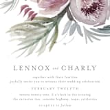 "romantic bouquet" - Wedding Invitations in Plum by Phrosné Barwood - Close-Up