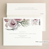 "romantic bouquet" - Wedding Invitations in Plum by Phrosné Barwood - FREE Recipient Addressing