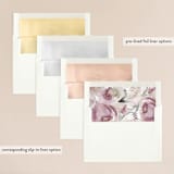 "romantic bouquet" - Wedding Invitations in Plum by Phrosné Barwood - Envelope Liner Options