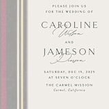 "Holiday Tartan" - Wedding Invitations in Cranberry by Erin Deegan - Detail