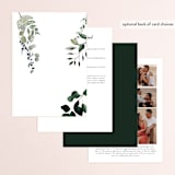 "On and On" - Wedding Invitations in Botanical Bouquet by Design Lotus - Back of Card