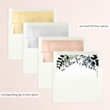 "On and On" - Wedding Invitations in Botanical Bouquet by Design Lotus - Envelope Liner Options