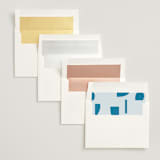 "Juniper" - Wedding Invitations in Capri by Blustery August - Envelope Liner Options