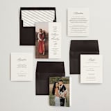 "Tandem" - Wedding Invitations in Buttercream by Jessica Williams - Invitation Suite