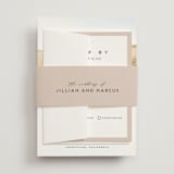 "Picturesque" - Wedding Invitations in Linen by Christie Garcia - Assembled with Belly Band