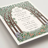 "Nature's Chapel" - Wedding Invitations in Forest by Paper Sun Studio - Detail