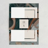 "Love Story" - Wedding Invitations in Turquoise by Kate Ahn - Assembled