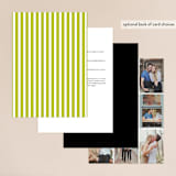 "float + celebrate" - Wedding Invitations in Celery by Float Paperie - Back of Card