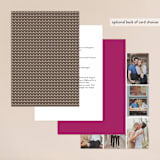 "Sweet scallop" - Wedding Invitations in Taupe by Annie Clark - Back of Card