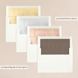 "Sweet scallop" - Wedding Invitations in Taupe by Annie Clark - Envelope Liner Options