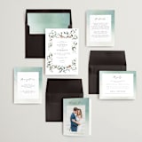 "The Field Of Love" - Wedding Invitations in Evergreen by Petra Kern - Invitation Suite