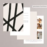 "Inky" - Wedding Invitations in Onyx by Inkblot Design - Back of Card