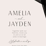 "Inky" - Wedding Invitations in Onyx by Inkblot Design - Close-Up