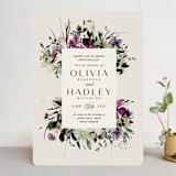 "Floral Love" - Wedding Invitations in Lilac by Lori Wemple - Front