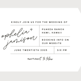 "Destination" - Wedding Invitations in Mist by Lori Wemple - Close-Up