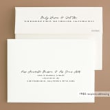 "Destination" - Wedding Invitations in Mist by Lori Wemple - FREE Recipient Addressing