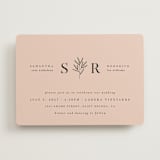 "Italia" - Wedding Invitations in Blush by Kelly Schmidt - Front