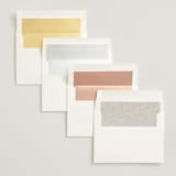 "Italia" - Wedding Invitations in Taupe by Kelly Schmidt - Envelope Liner Options