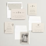 "Italia" - Wedding Invitations in Taupe by Kelly Schmidt - Invitation Suite