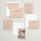 "Italia" - Wedding Invitations in Blush by Kelly Schmidt - Invitation Suite
