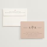 "Italia" - Wedding Invitations in Blush by Kelly Schmidt - Invitation with Envelope